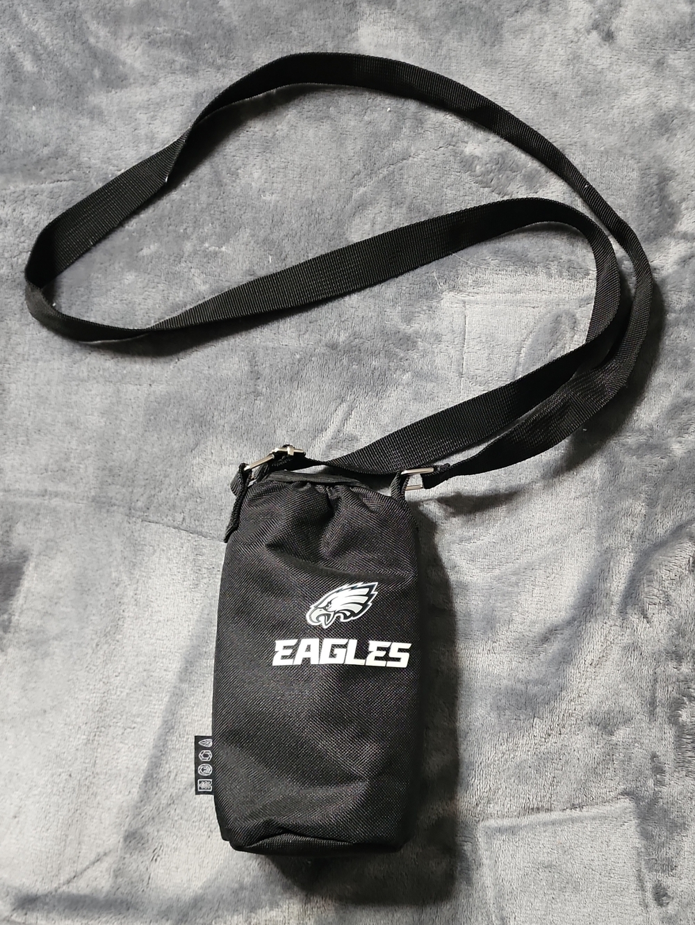 Philadelphia Eagles Black Crossbody Bottle Holder